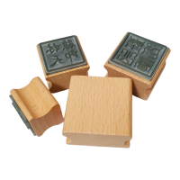 Customised Non-Inking Wooden Block Stamp (Square) - Assorted Size Available 